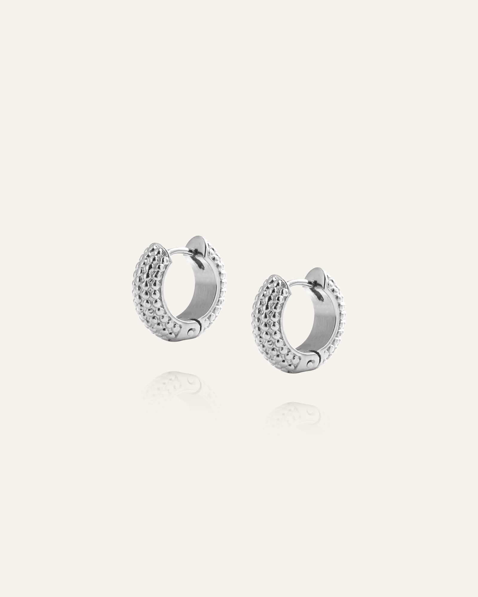 Beaded Hoops Small - Image 4