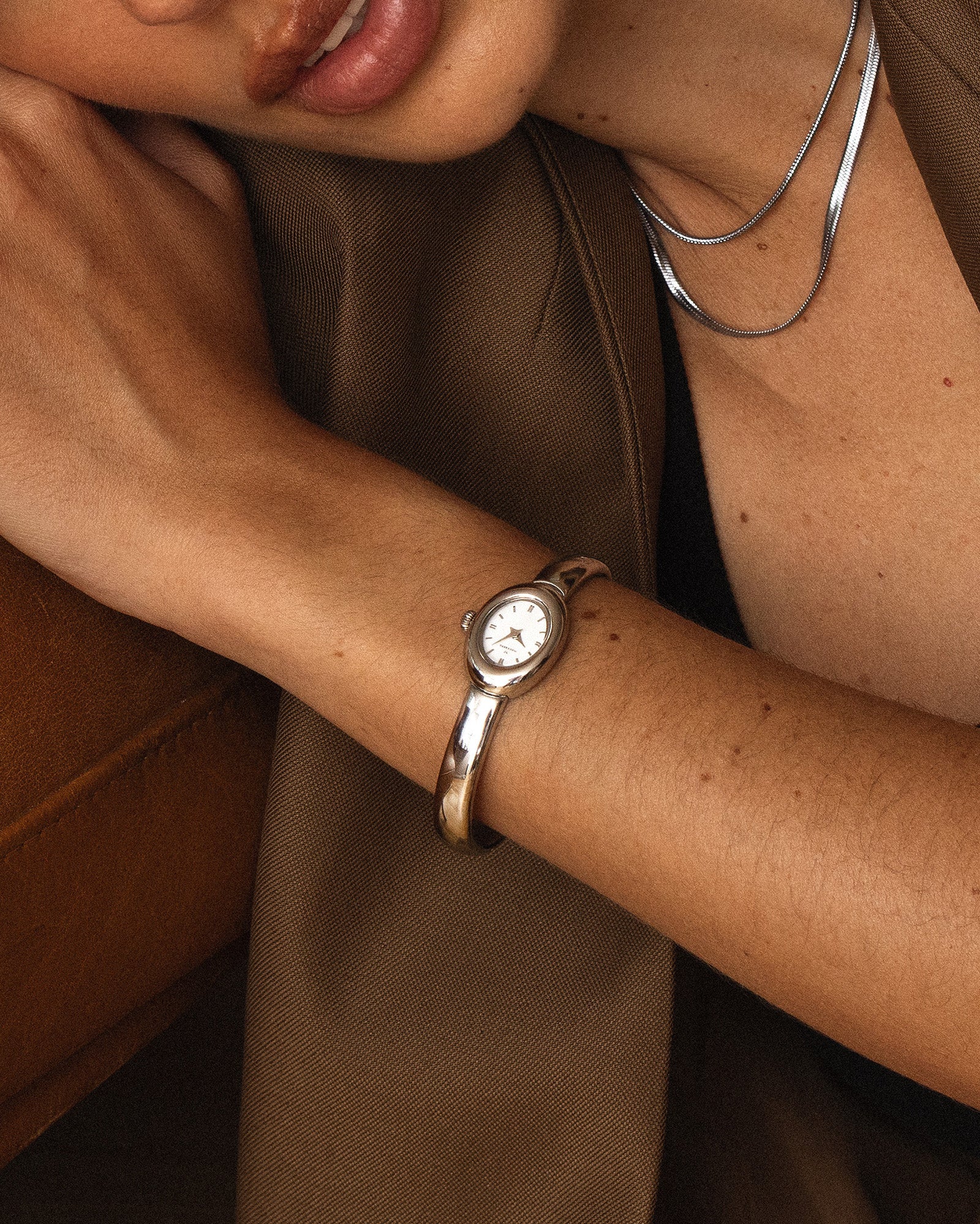 Belle Oval Petite Bangle Watch - Image 6