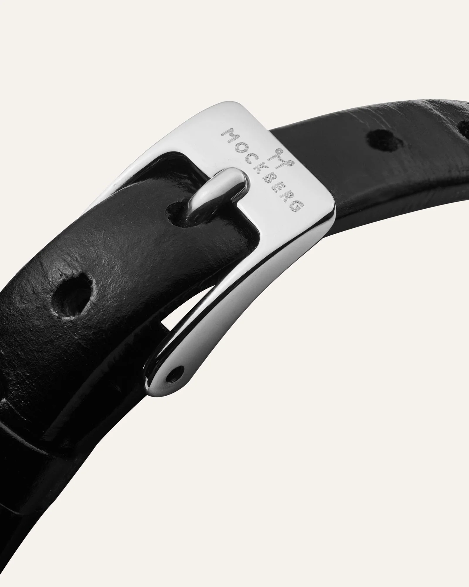Belle Oval Petite Leather  Watch - Image 8