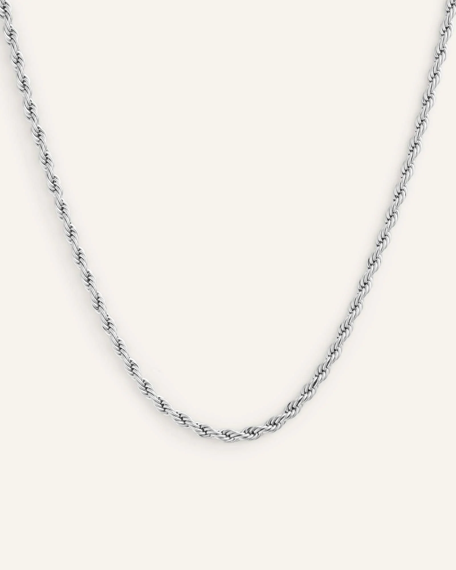 Bold Rope Chain Steel Necklace