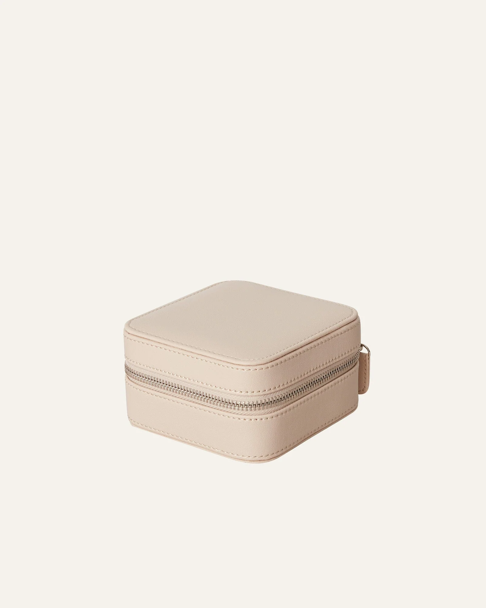 Gratis smykkeveske liten beige - Image 5