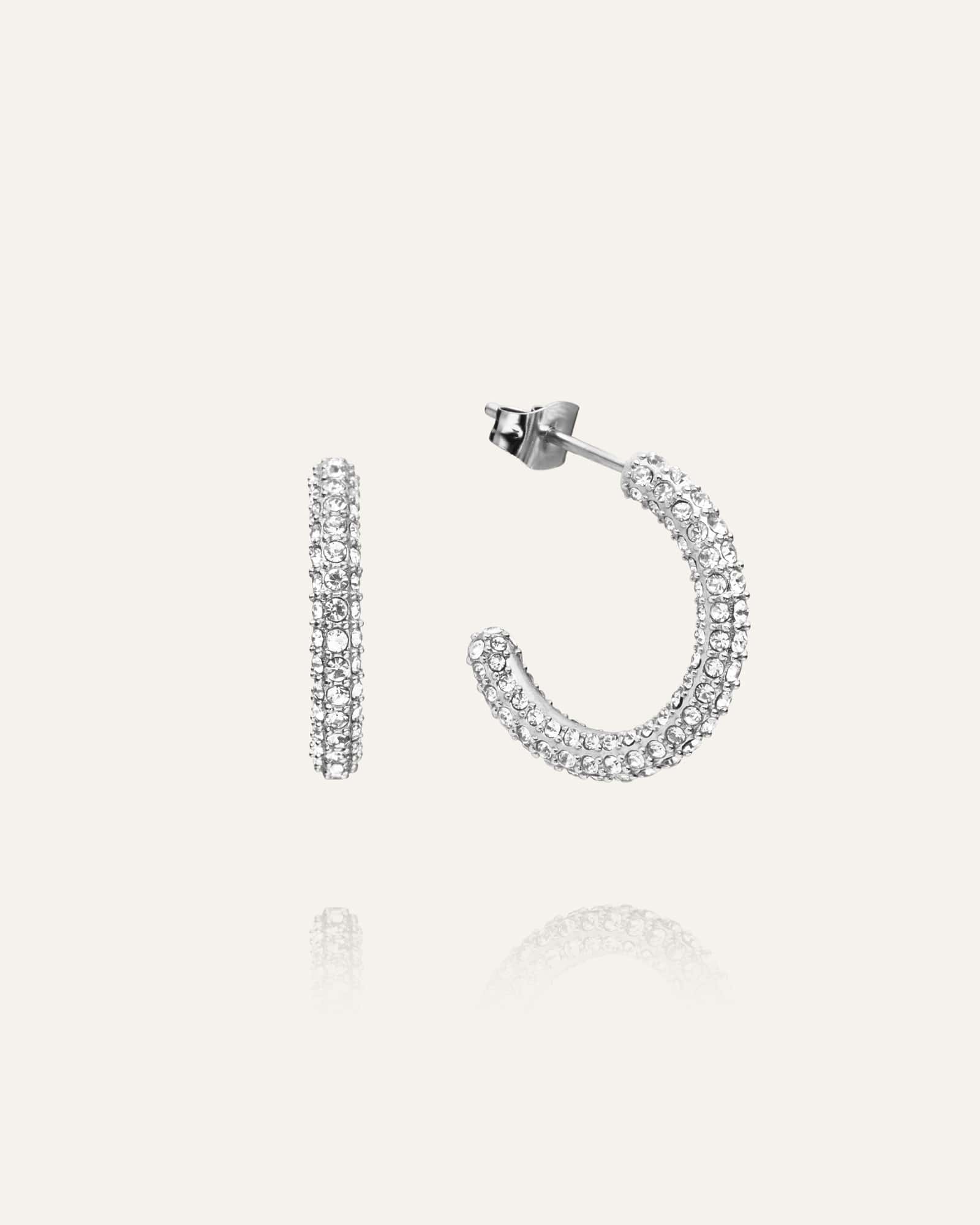 Pavé eternal large earrings