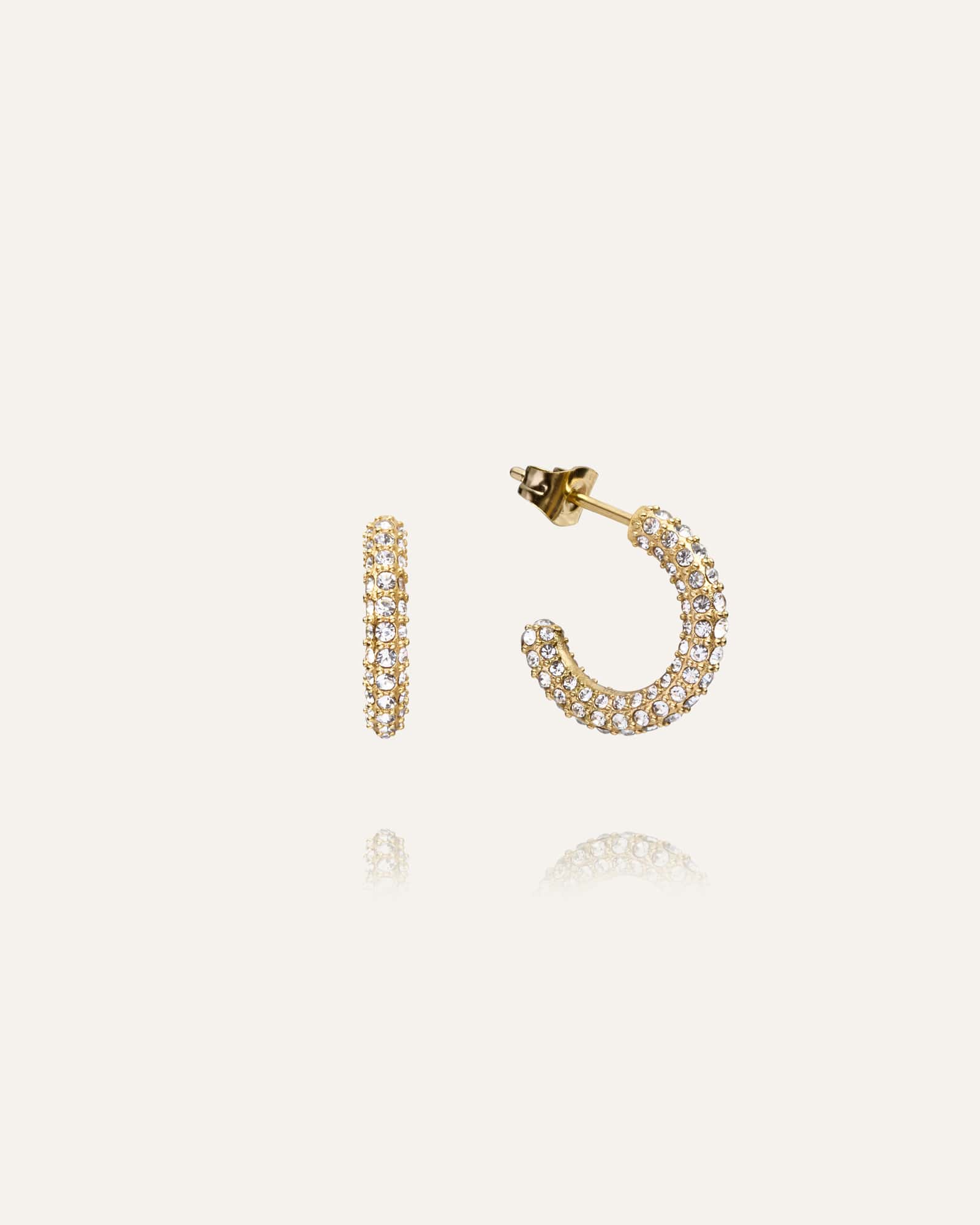 Pavé eternal medium earrings