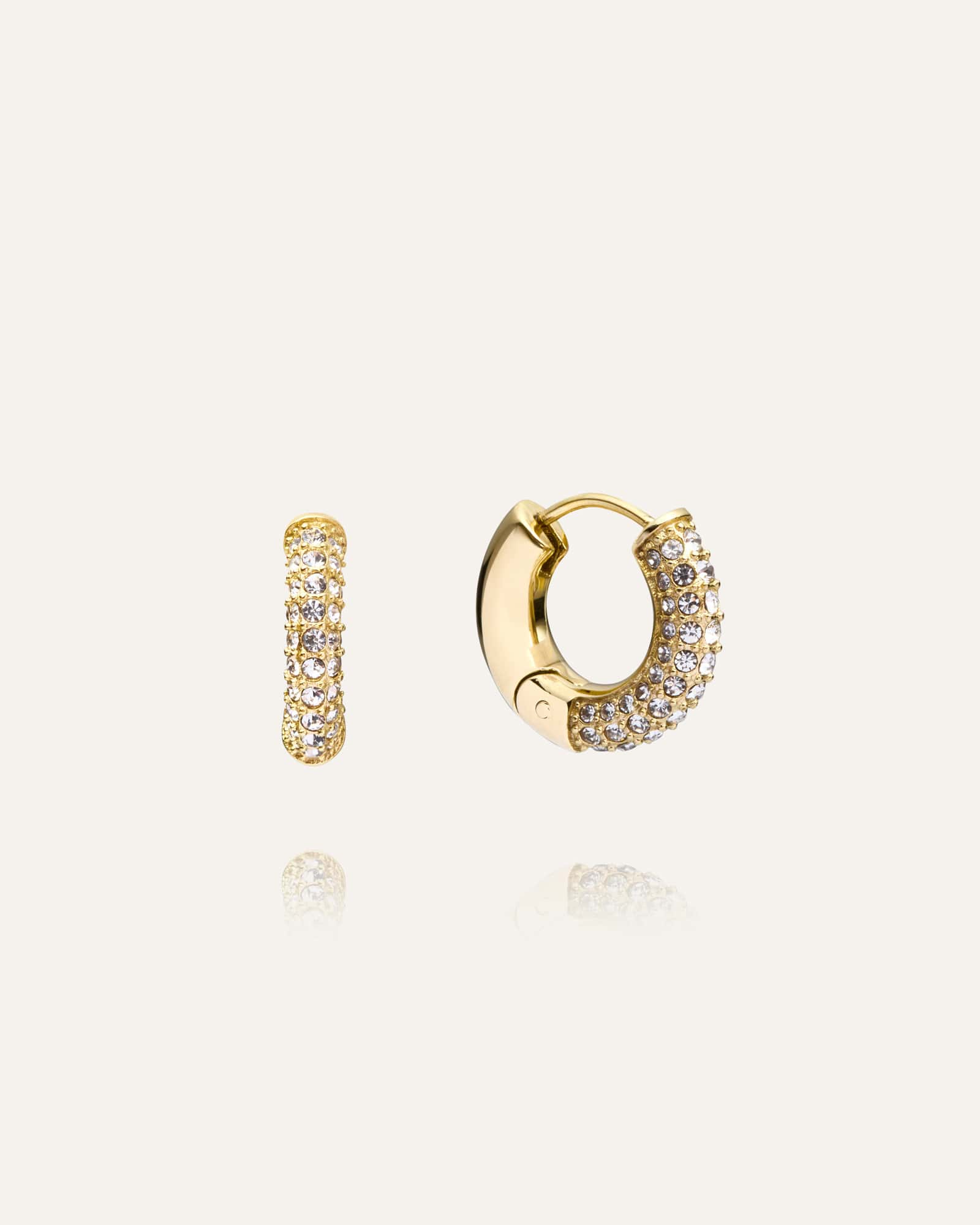 Pavé everyday medium hoops
