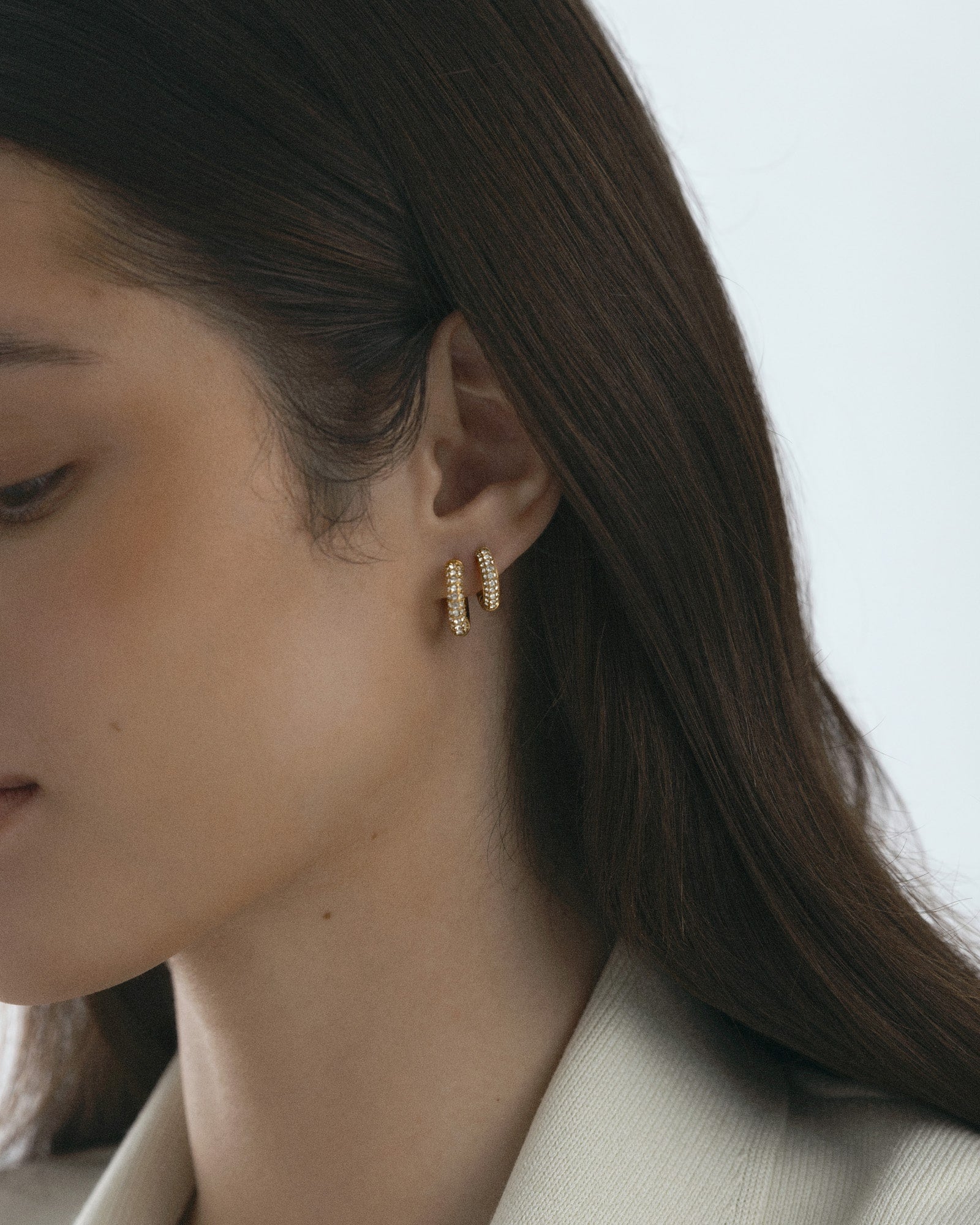 Pavé everyday small hoops - Image 6