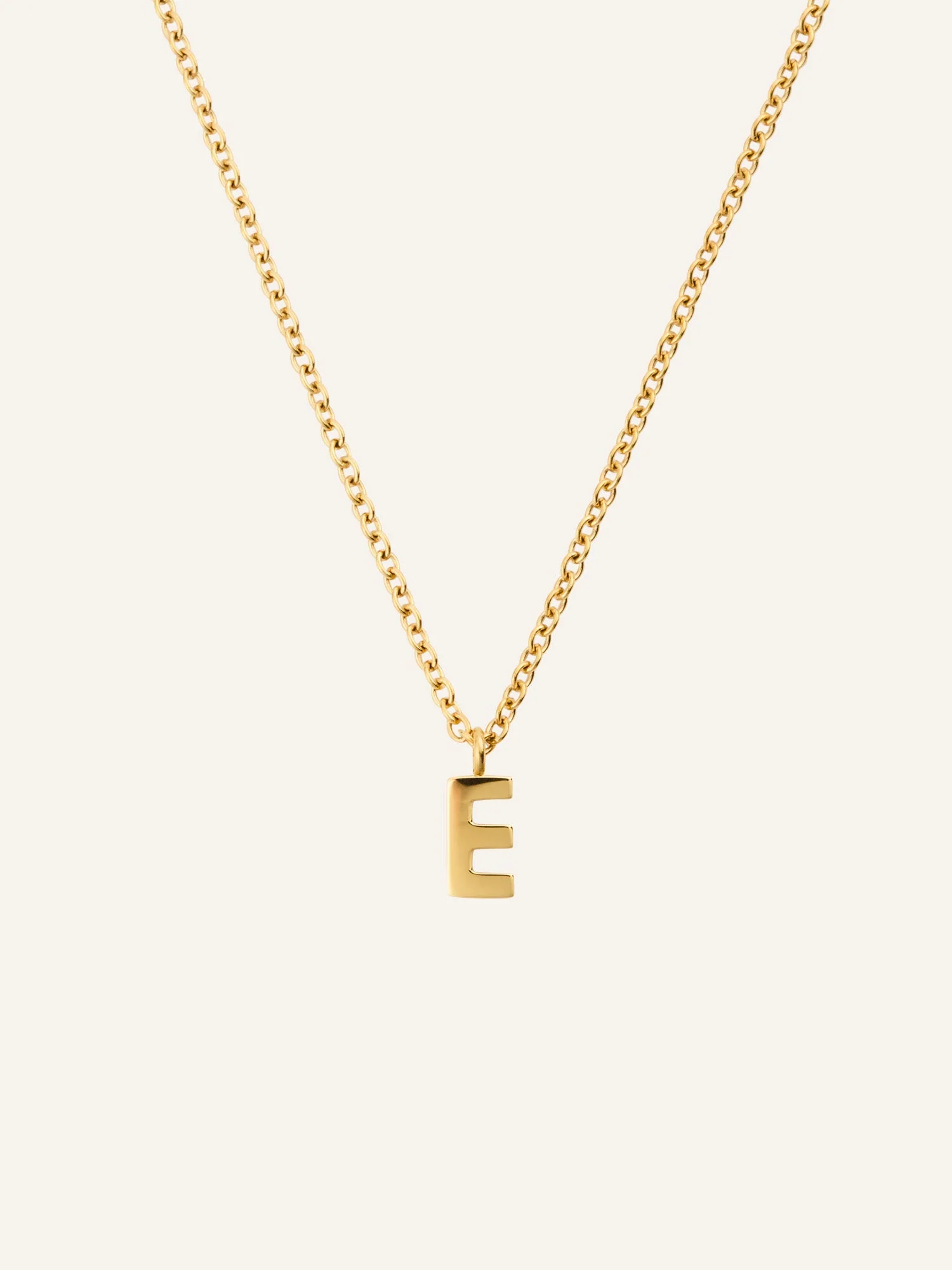Petite Plain Letter Necklace - Image 11