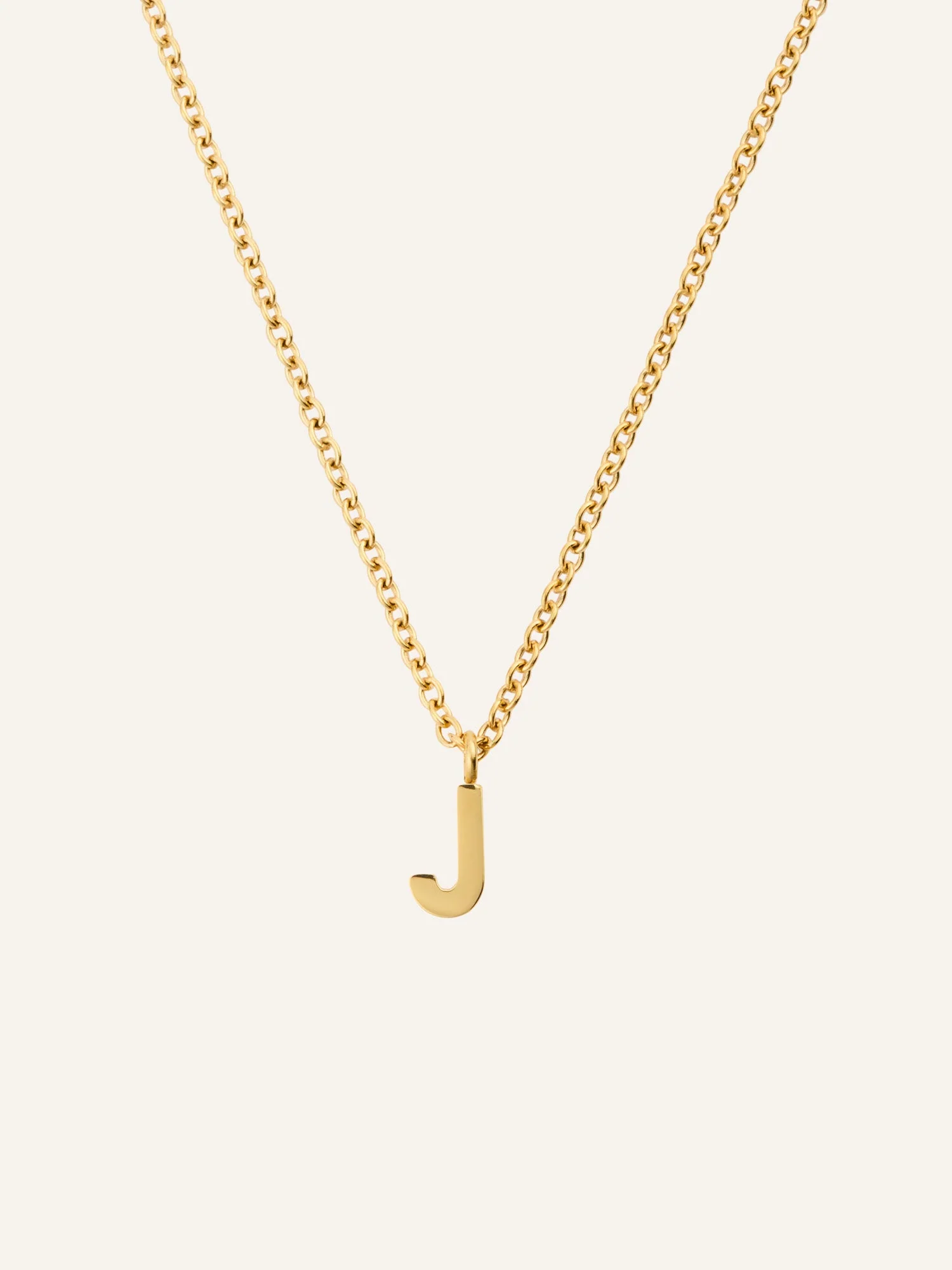 Petite Plain Letter Necklace - Image 16