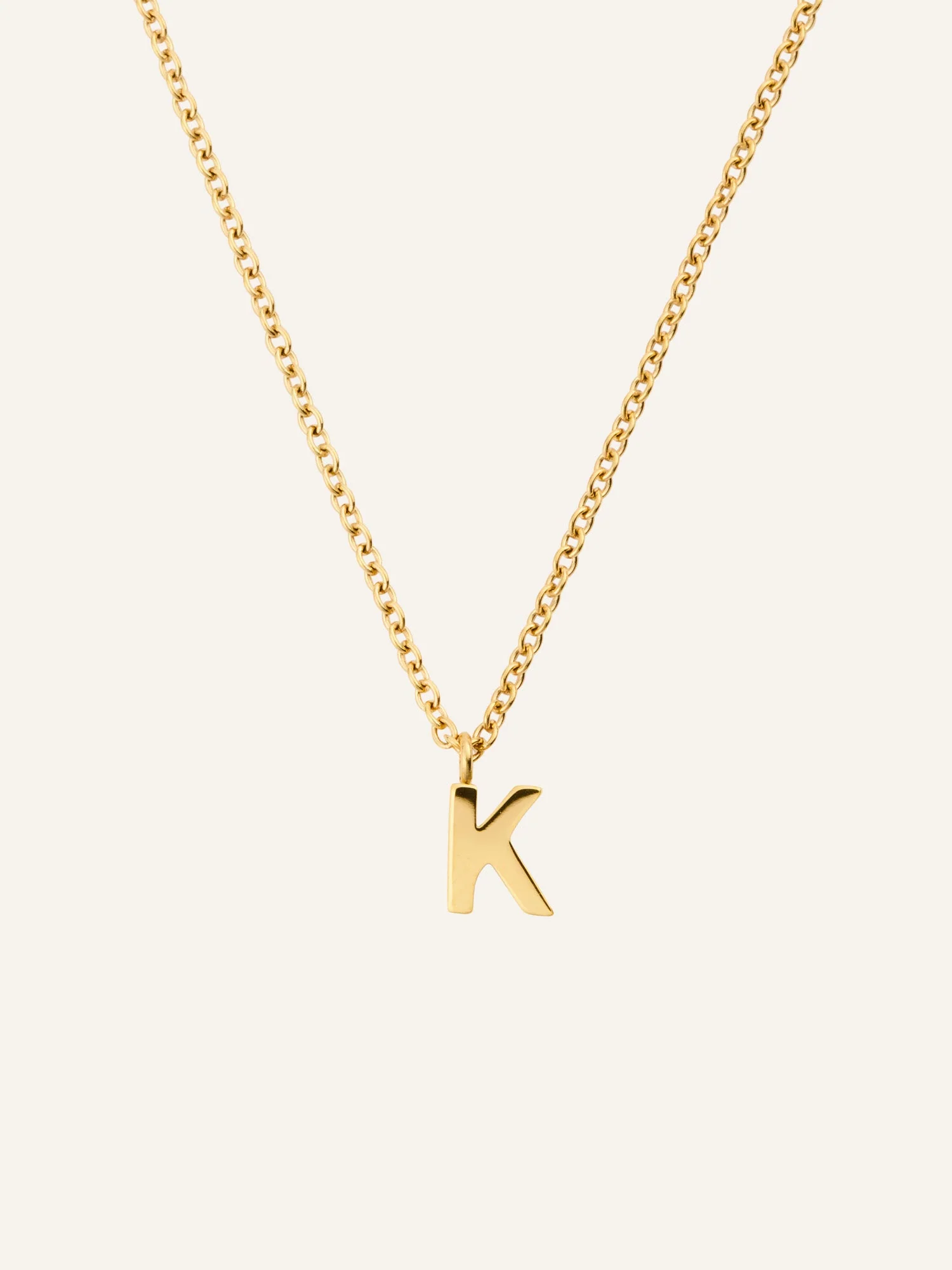 Petite Plain Letter Necklace - Image 17