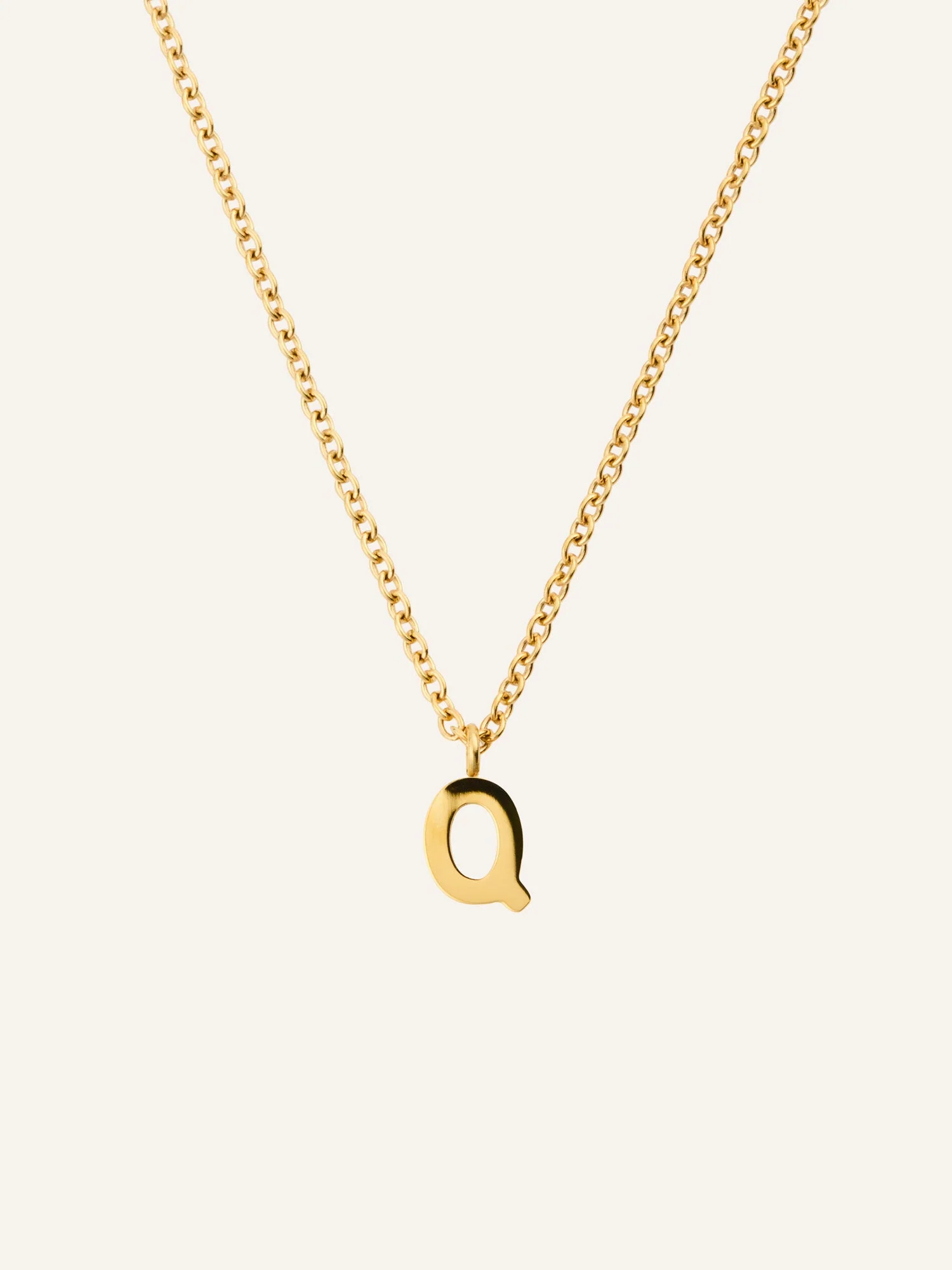 Petite Plain Letter Necklace - Image 22