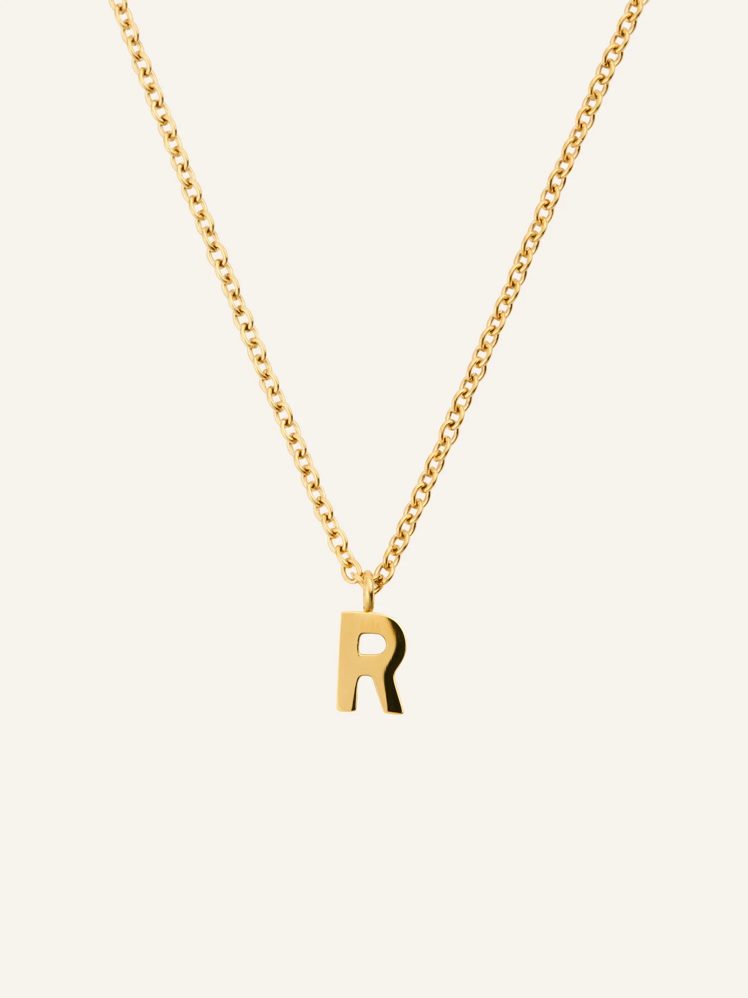 Petite Plain Letter Necklace - Image 23