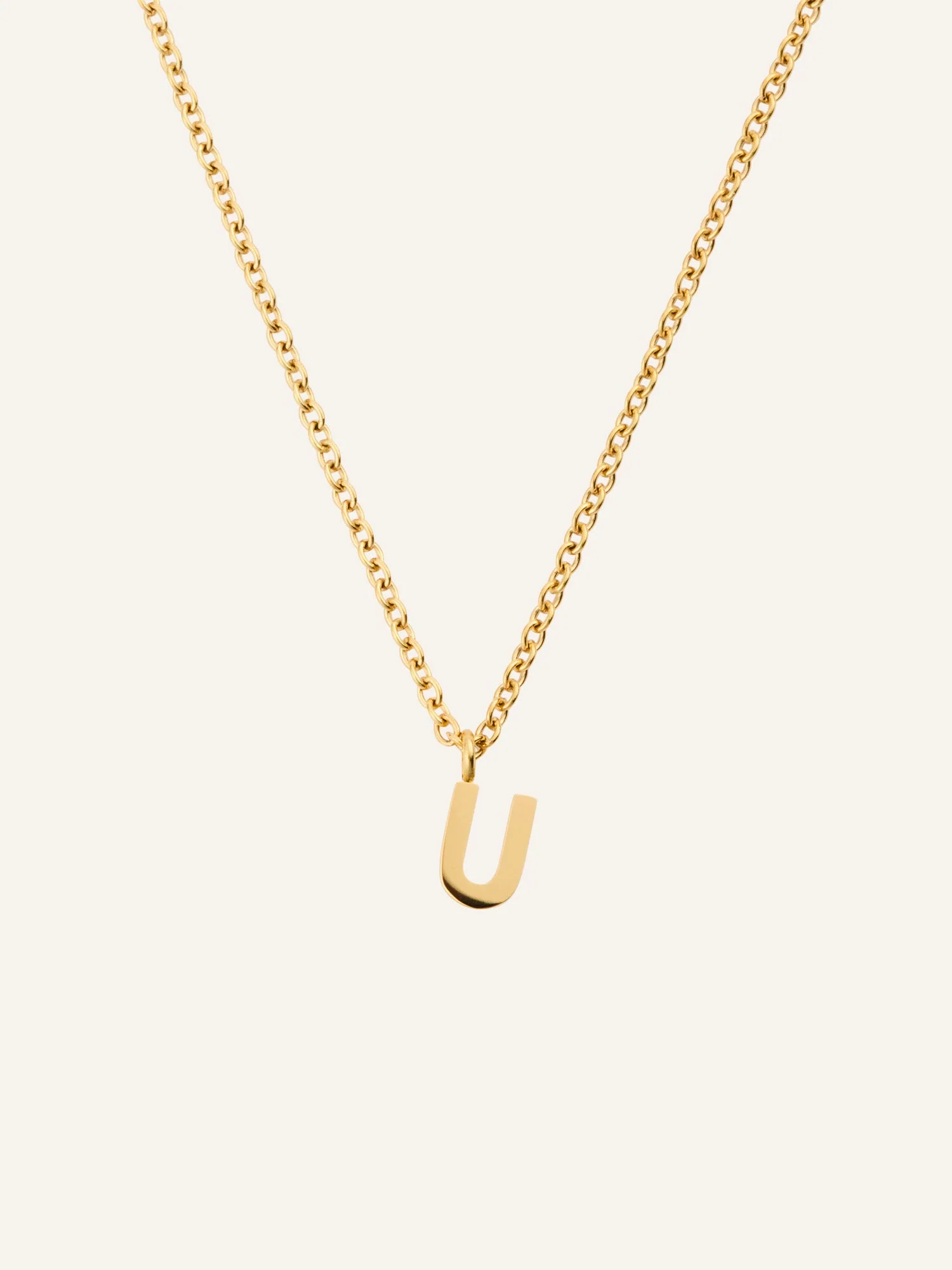 Petite Plain Letter Necklace - Image 26