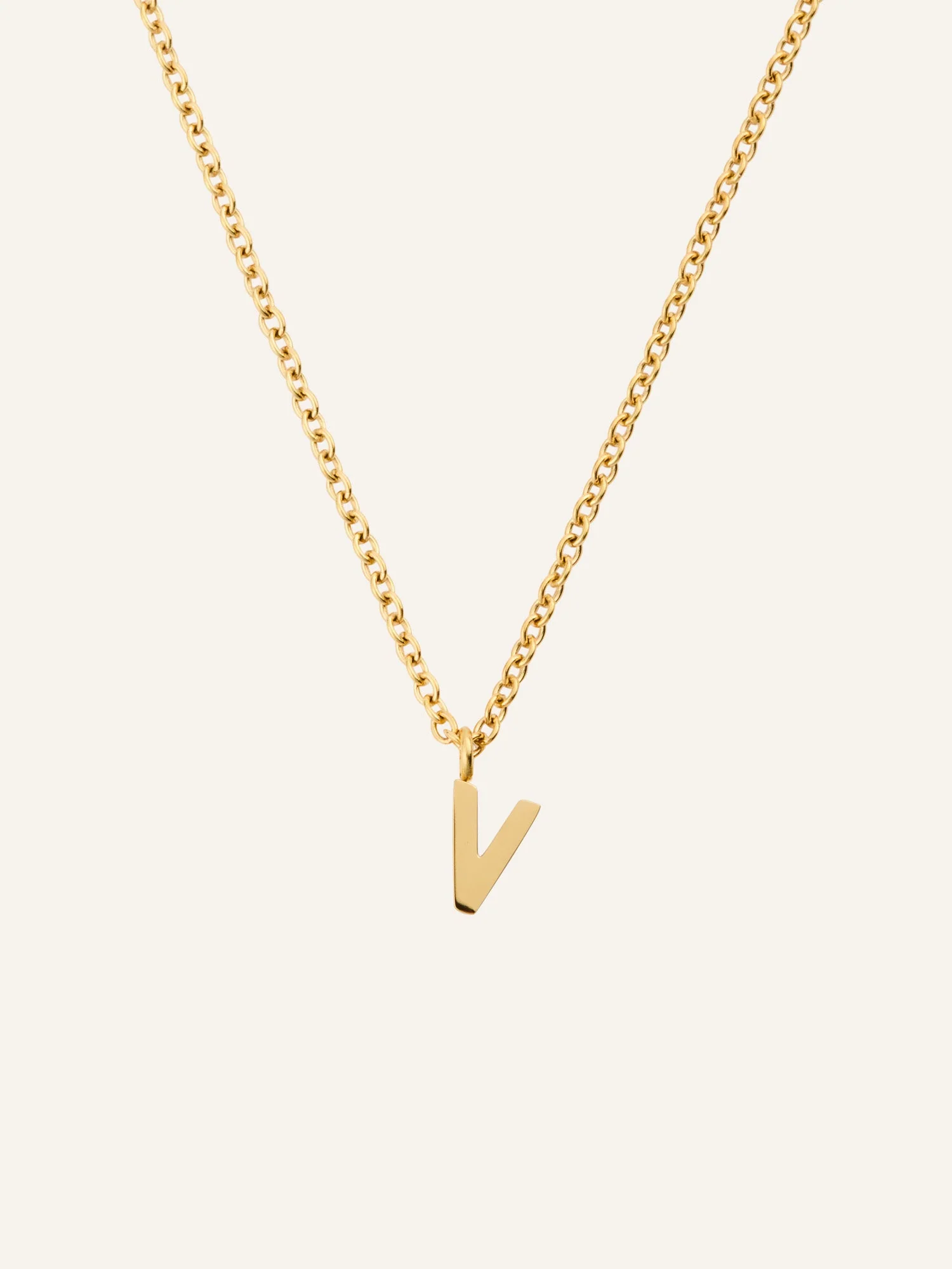 Petite Plain Letter Necklace - Image 27