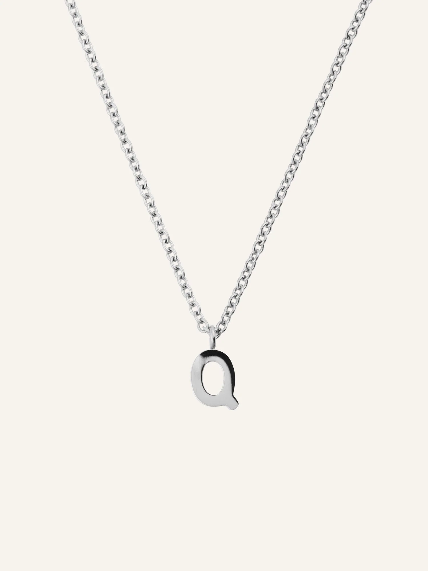 Petite Plain Letter Necklace - Image 22