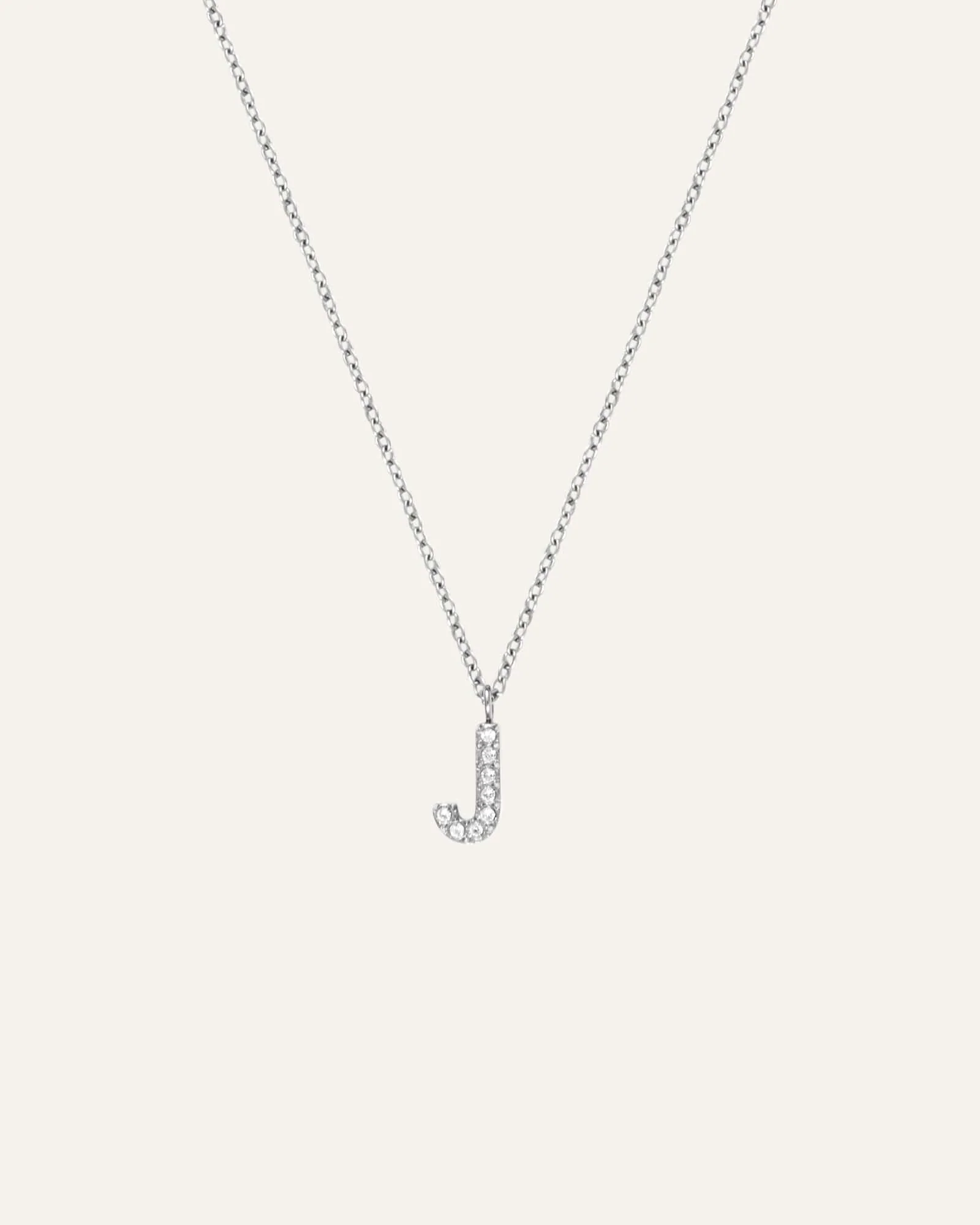 Petite Stone Letter Necklace - Image 14