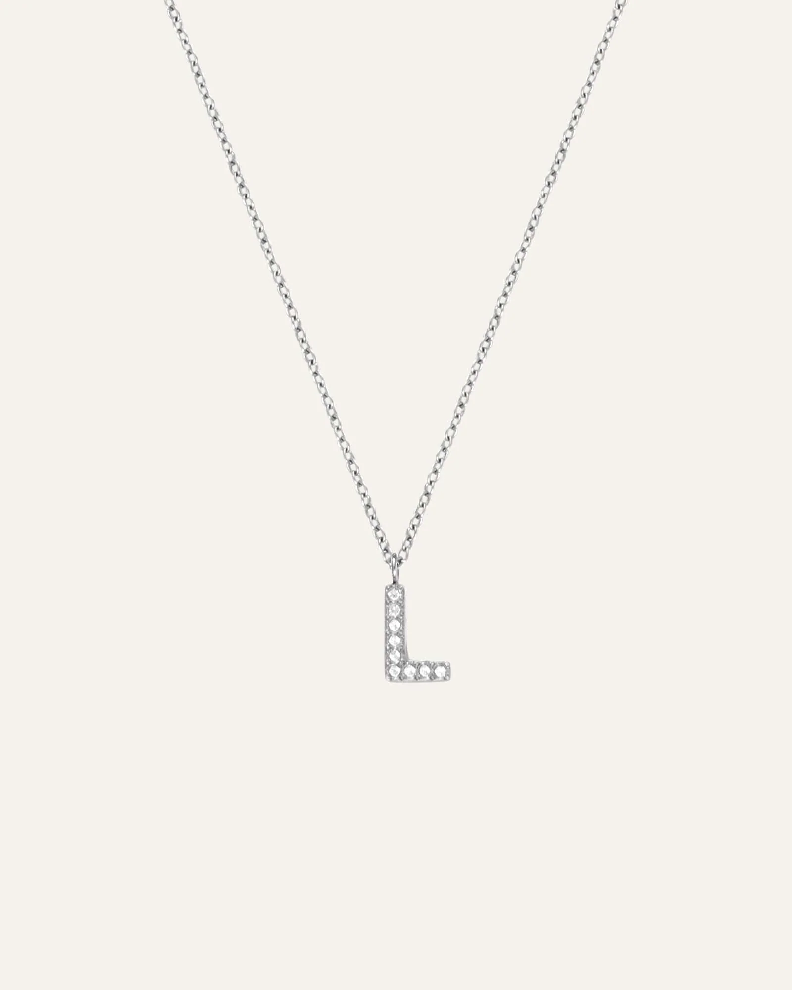 Petite Stone Letter Necklace - Image 16