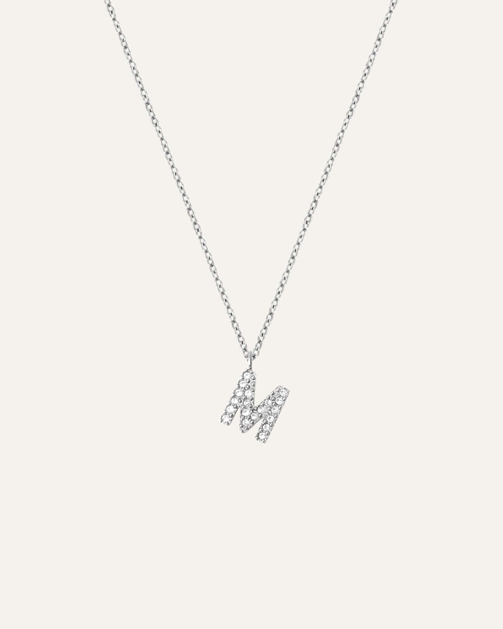 Petite Stone Letter Necklace - Image 17