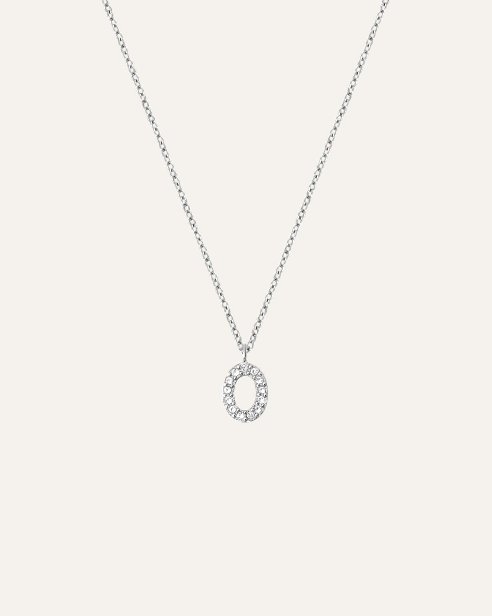 Petite Stone Letter Necklace - Image 19