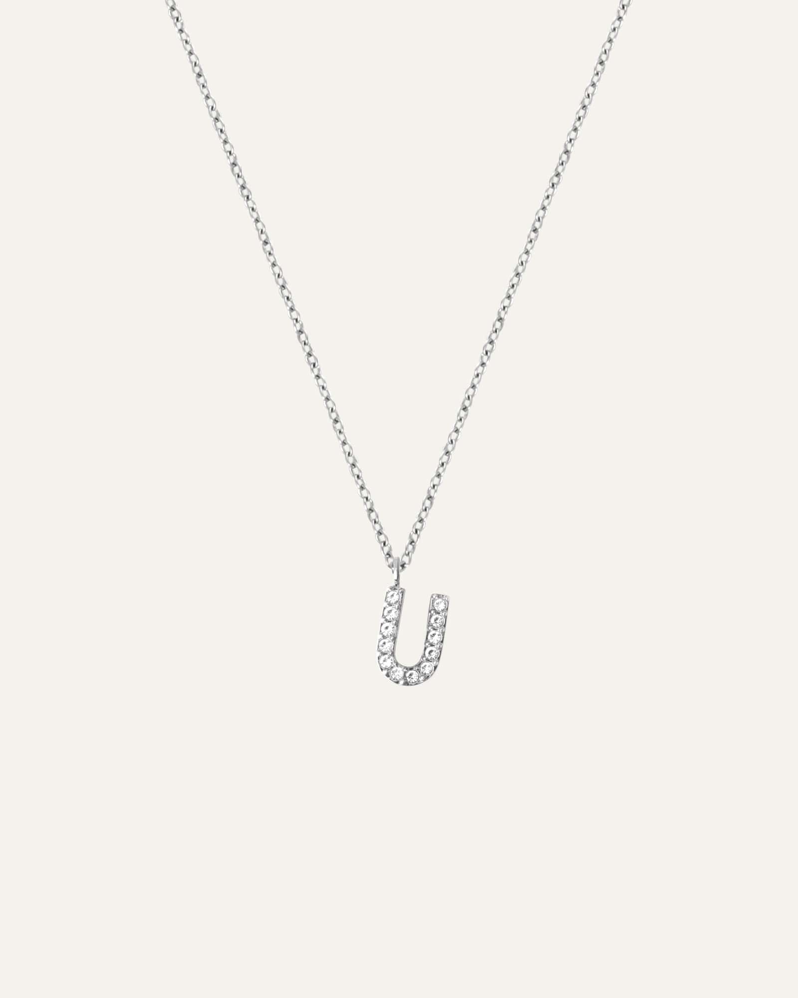 Petite Stone Letter Necklace - Image 25