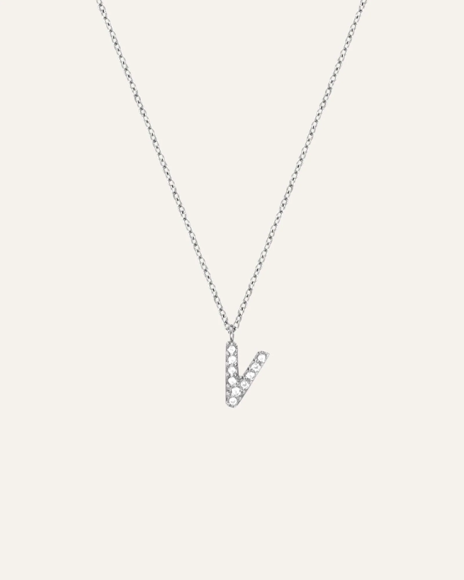 Petite Stone Letter Necklace - Image 26
