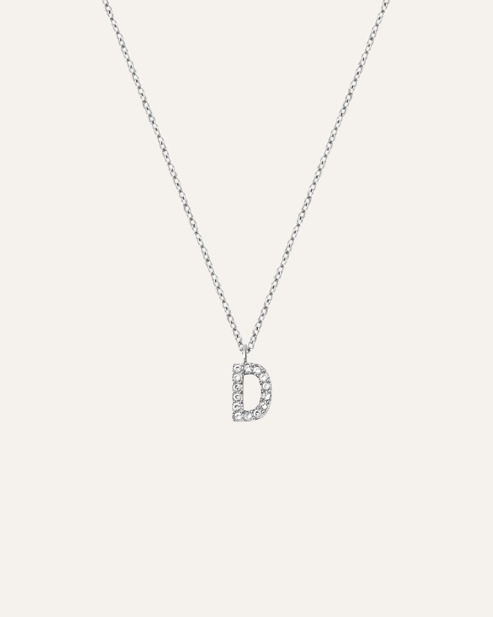 Petite Stone Letter Necklace - Image 34