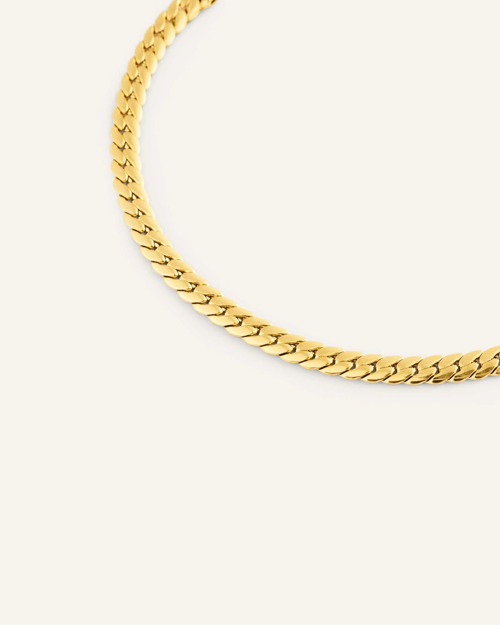 Serpentine Chain Gold Bracelet - Image 5