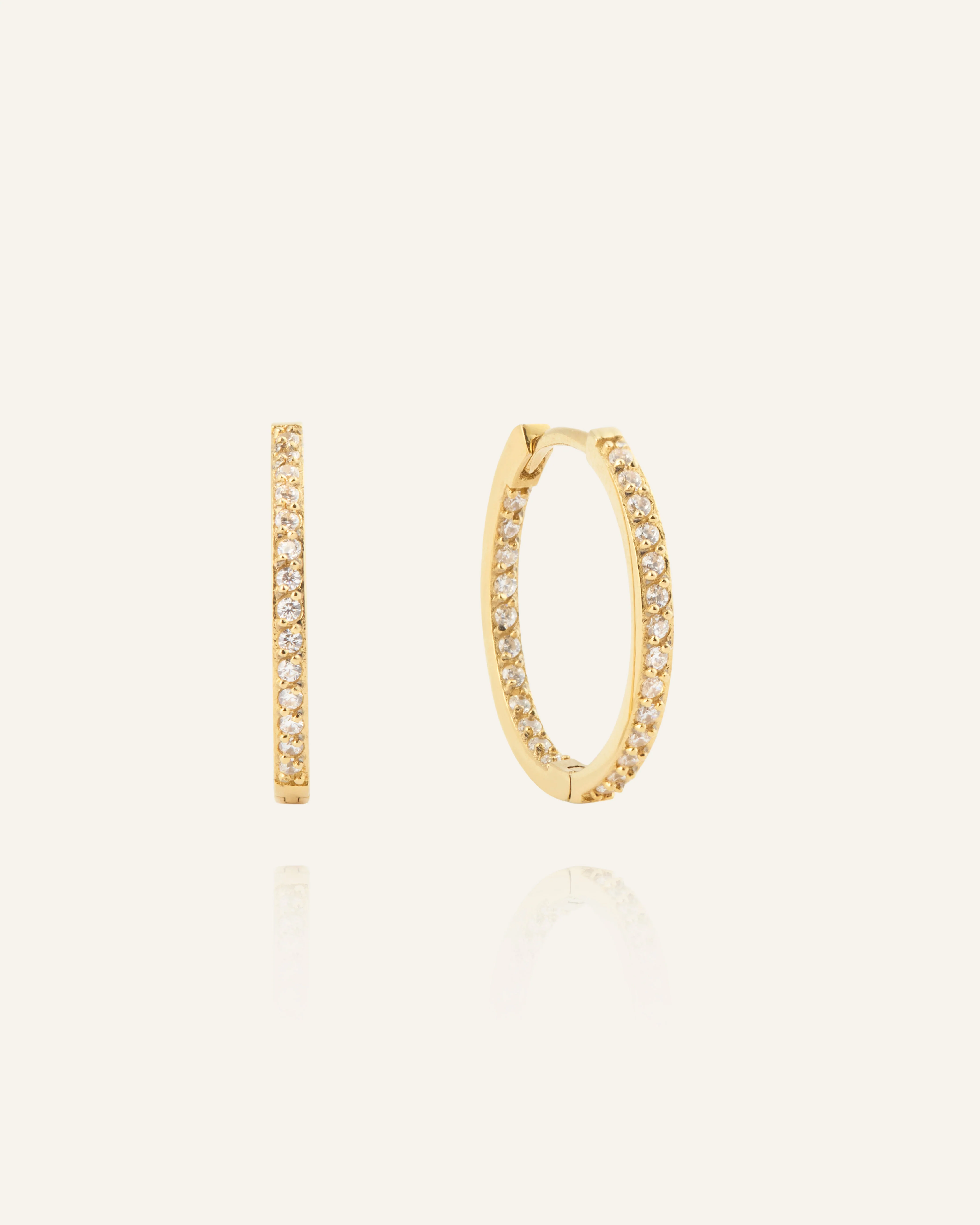 Sparkle Large Hoops