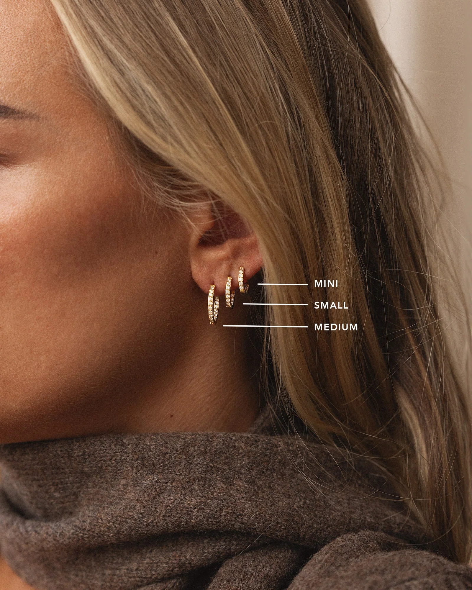 Sparkle Small Hoops - Image 7