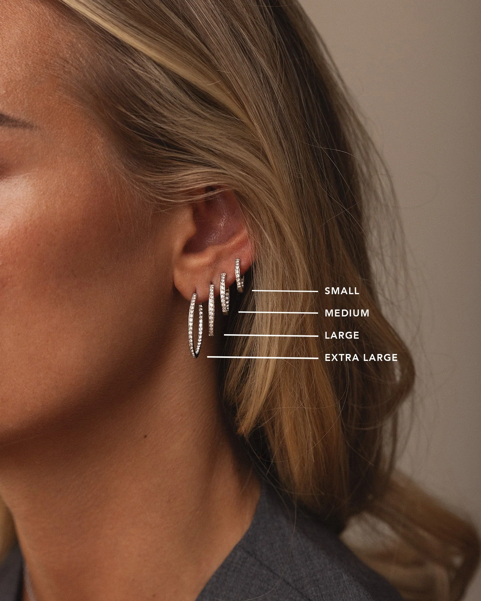 Sparkle Large Hoops - Image 7