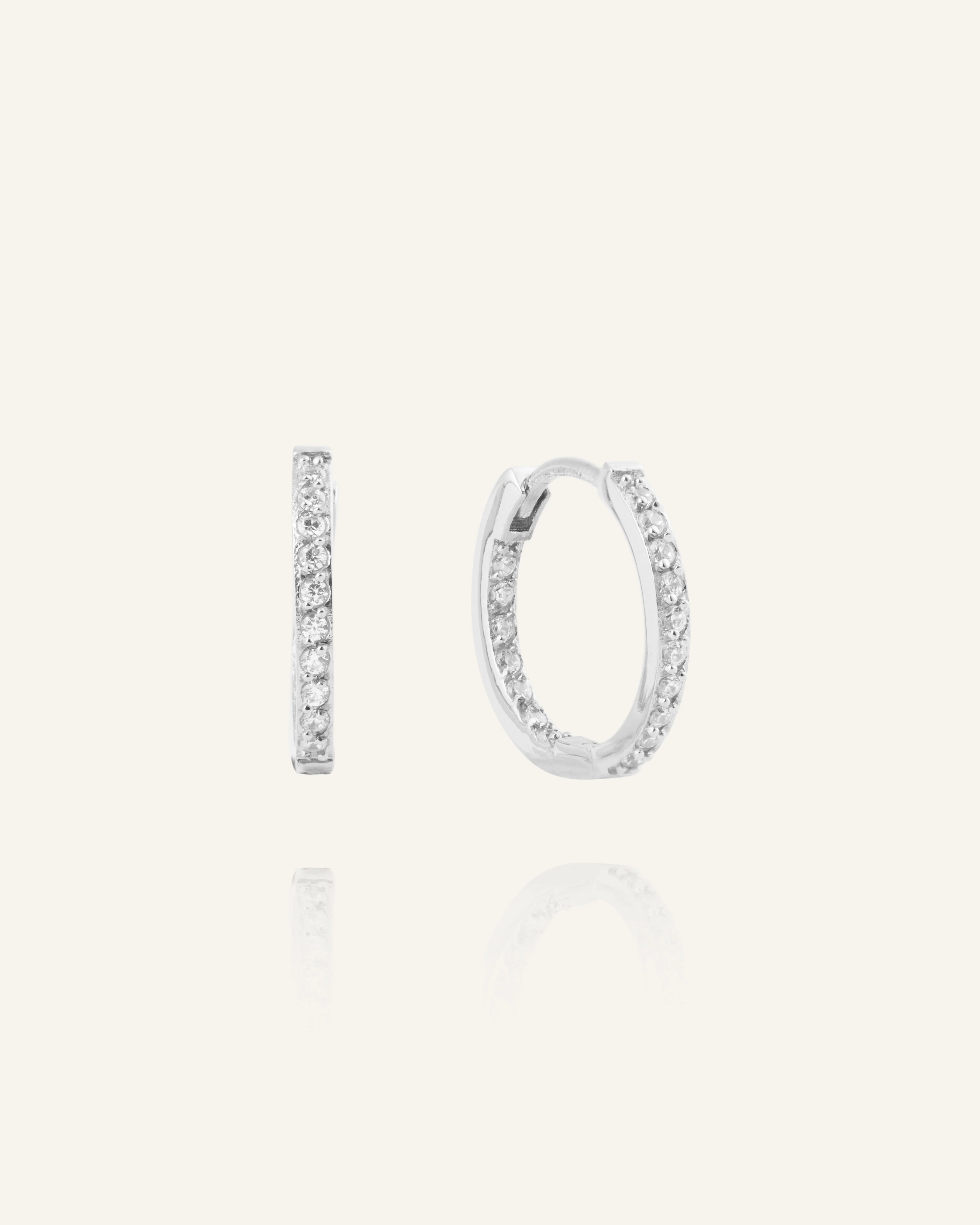 Sparkle Medium Hoops