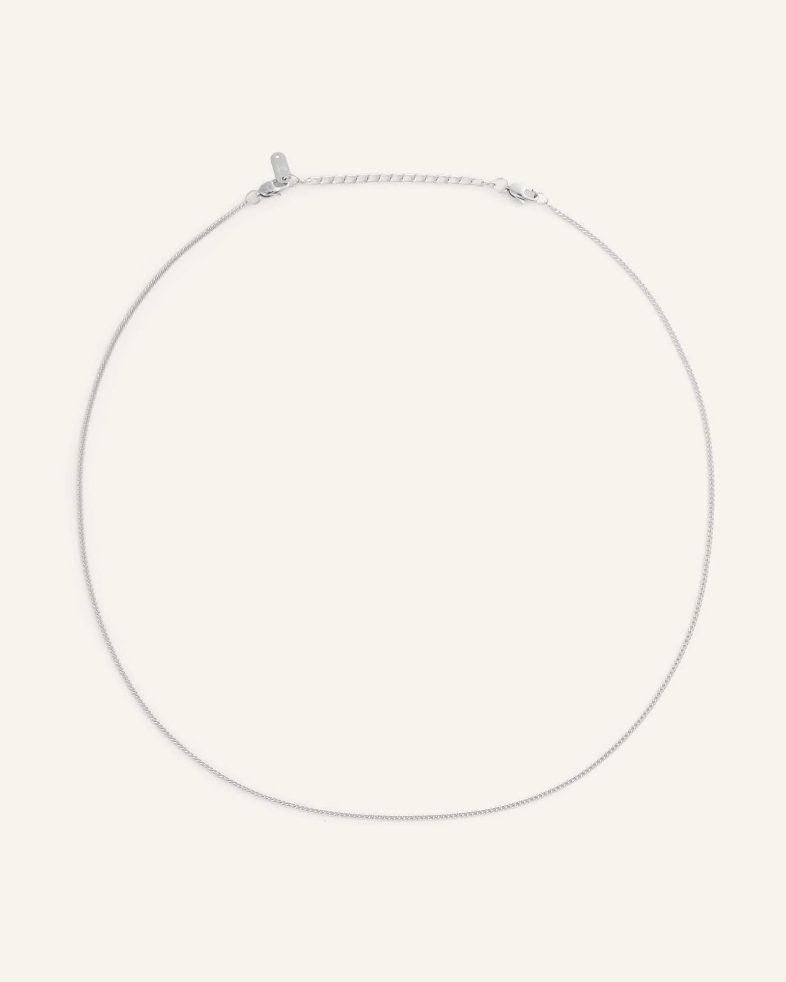 Thin Curb Chain Steel Necklace - Image 4