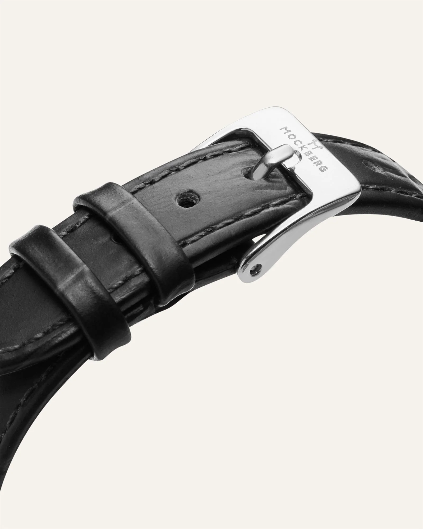 Timeless Black Leather Watch - Image 6